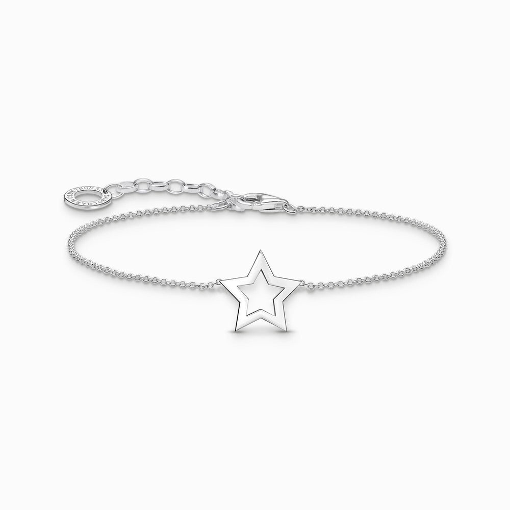 STERLING SILVER BRACELET WITH STAR PENDANT
