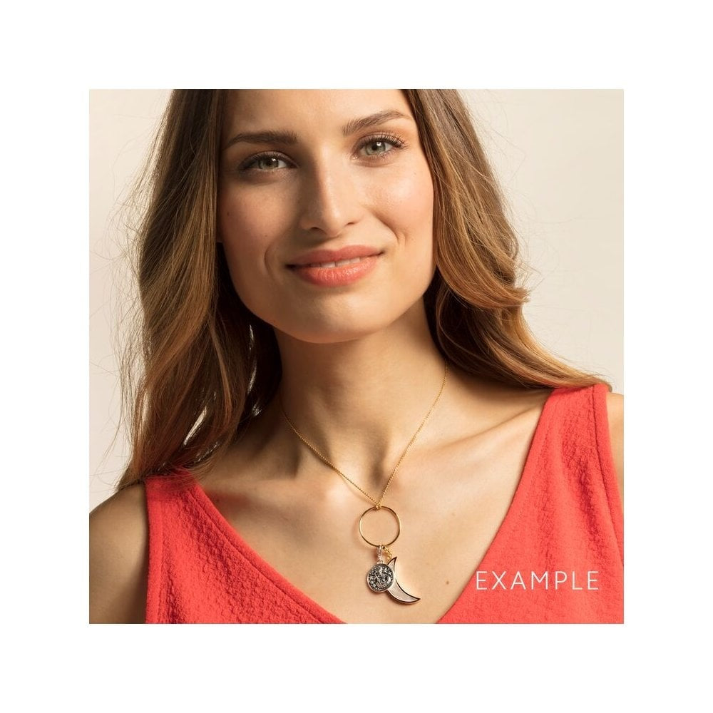 STERLING SILVER "CANCER" ZODIAC SIGN CHARM PENDANT WITH CUBIC ZIRCONIA