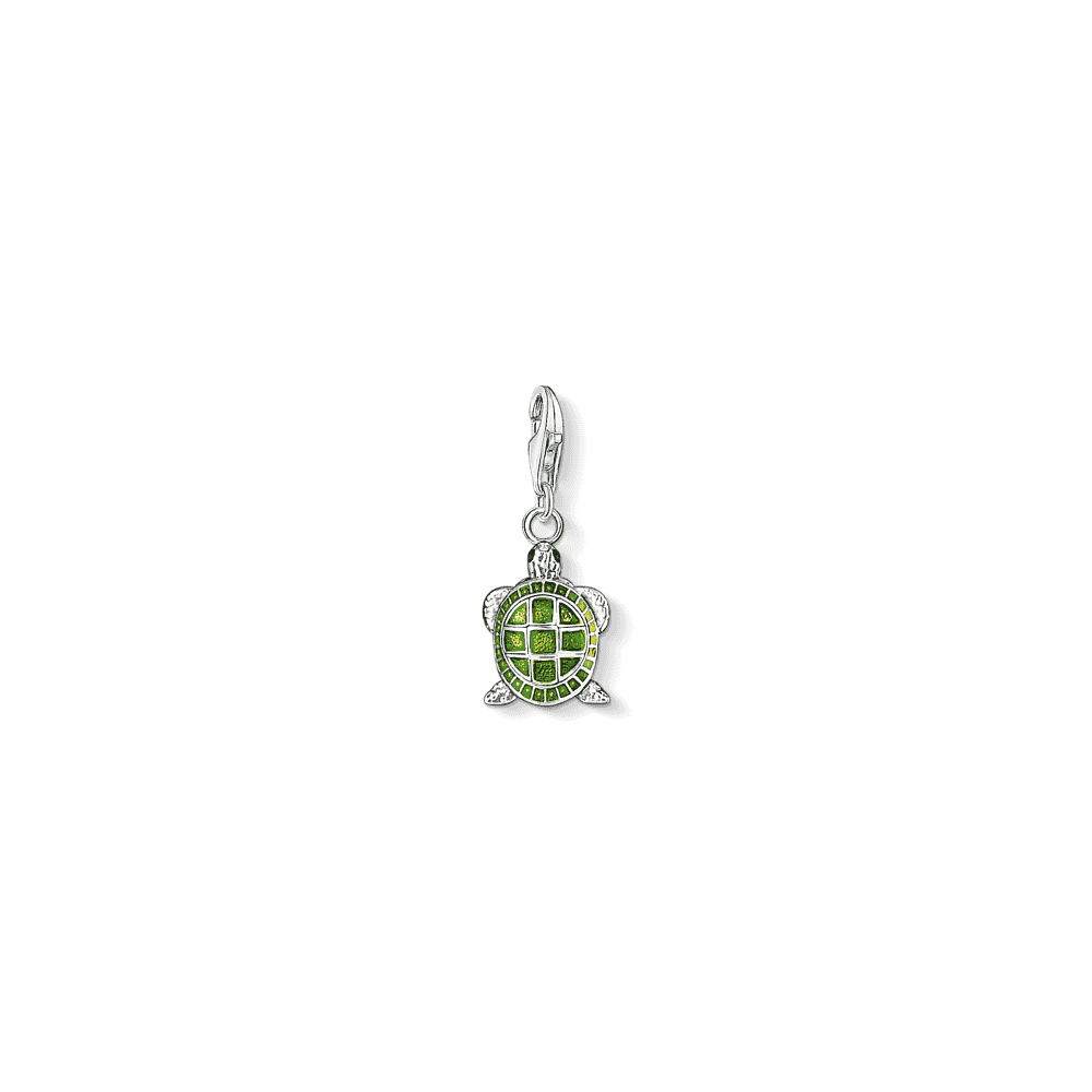 STERLING SILVER CHARM PENDANT TORTOISE