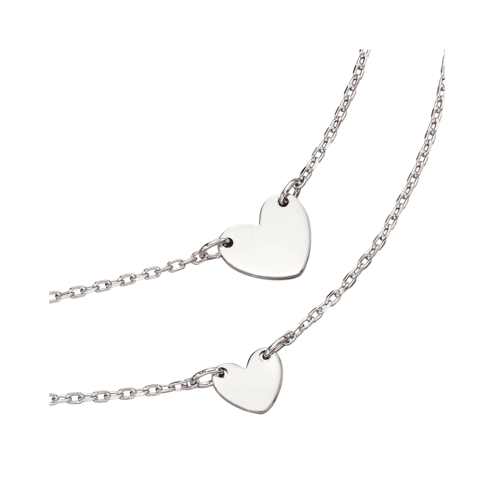 STERLING SILVER CHILDS ENGRAVABLE HEART NECKLACE