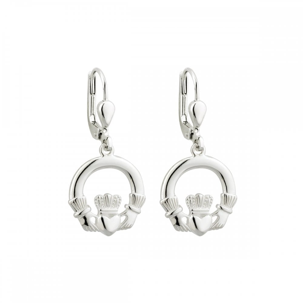 STERLING SILVER CLADDAGH EARRINGS
