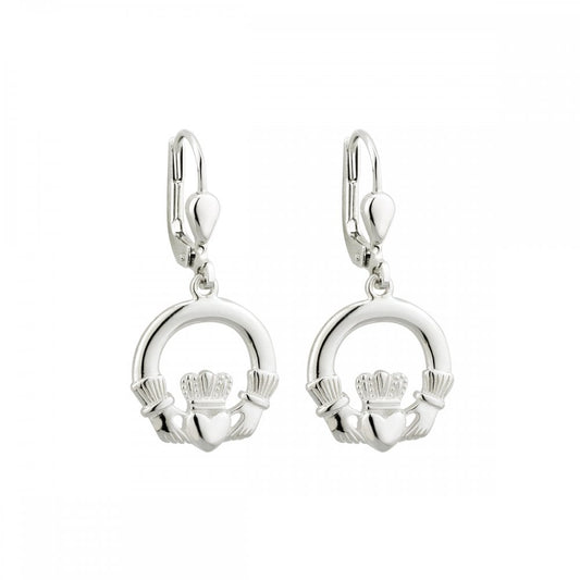STERLING SILVER CLADDAGH EARRINGS