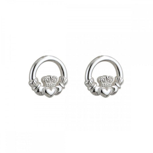 STERLING SILVER CLADDAGH EARRINGS