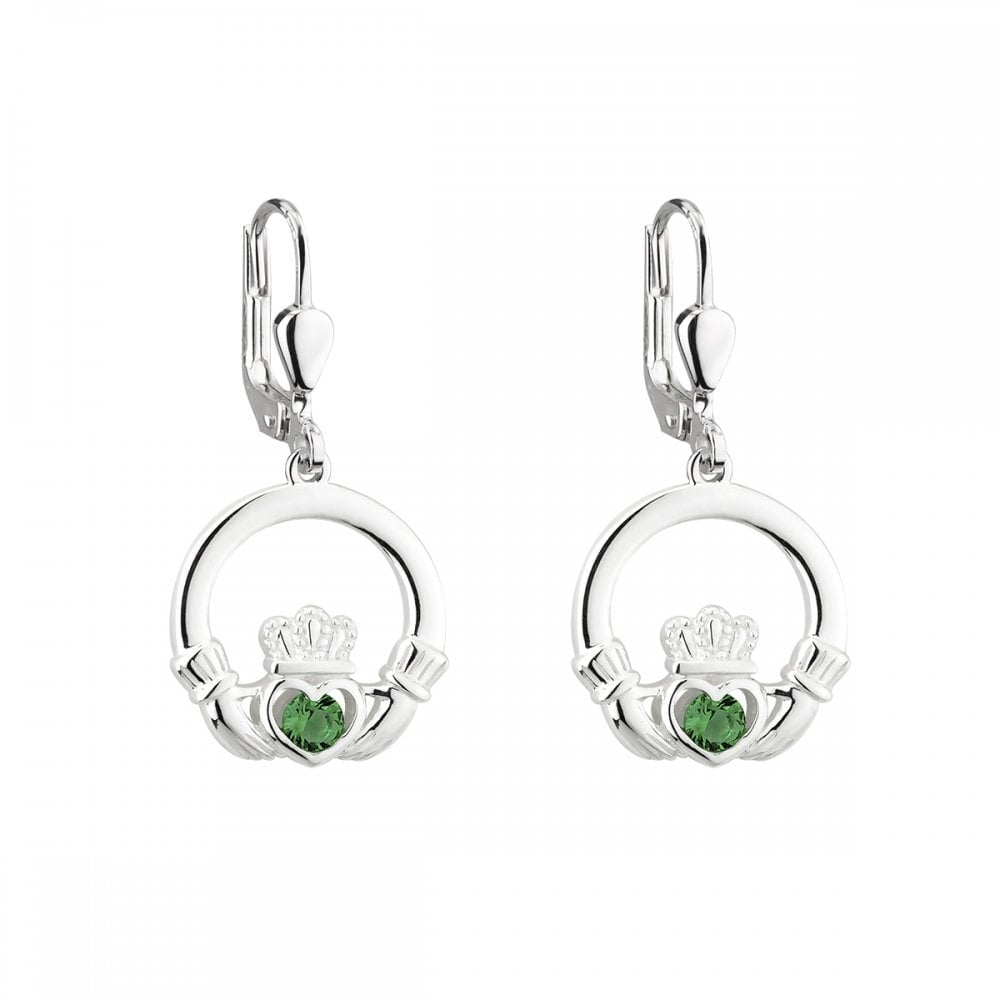 STERLING SILVER CLADDAGH EARRINGS