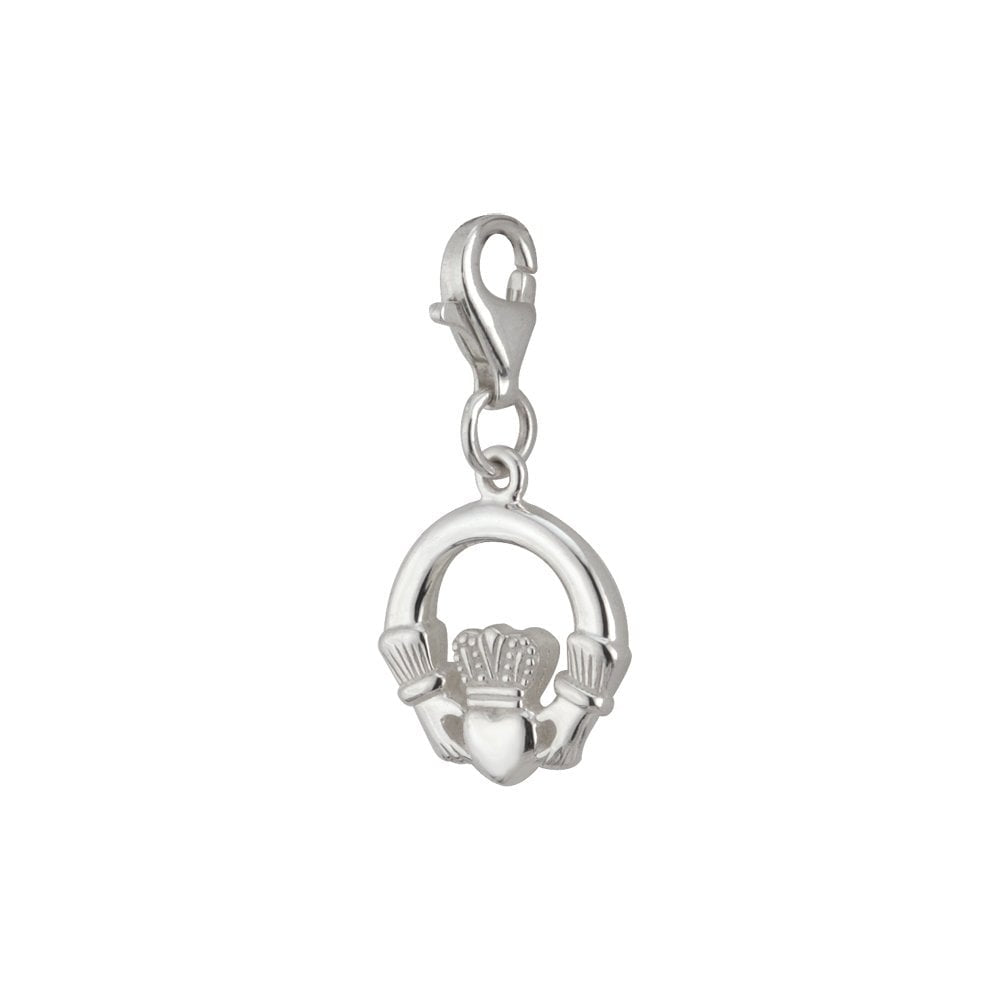 STERLING SILVER CLADDAGH & L CATCH