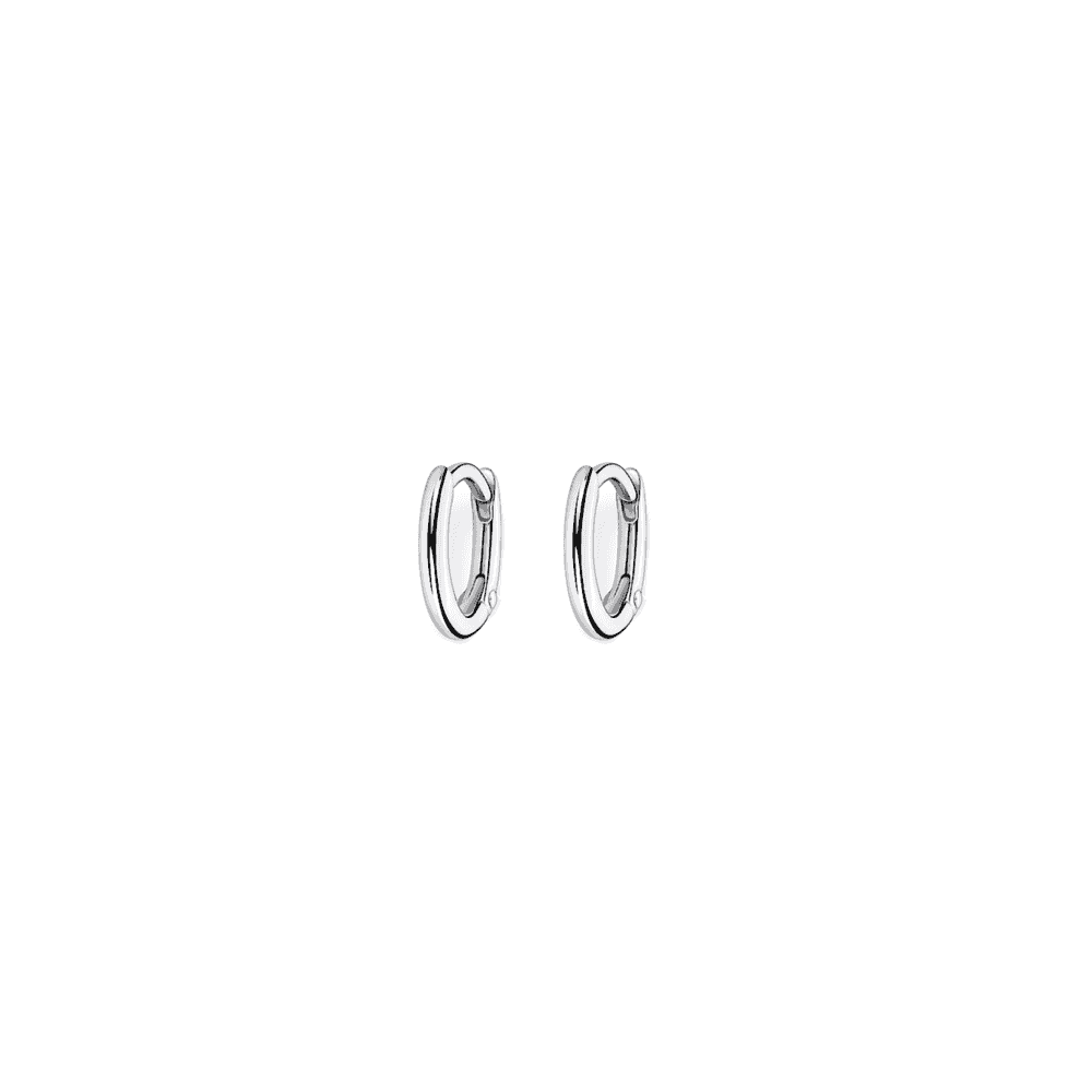 STERLING SILVER CLASSIC HOOP EARRINGS