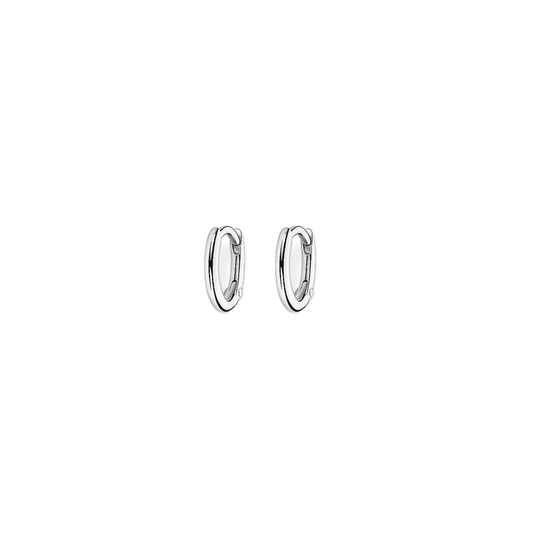 STERLING SILVER CLASSIC HOOP EARRINGS