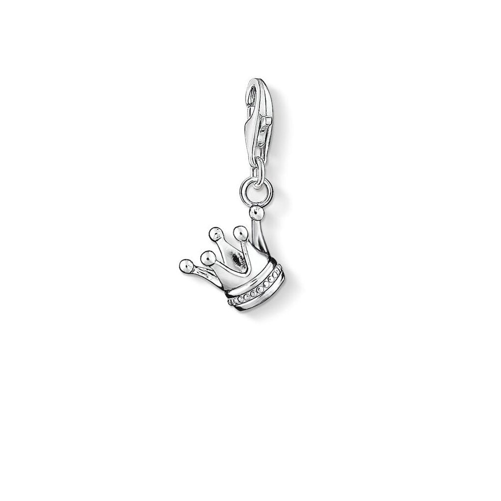 STERLING SILVER CROWN CHARM PENDANT