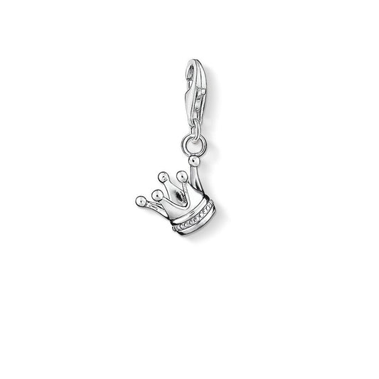 STERLING SILVER CROWN CHARM PENDANT
