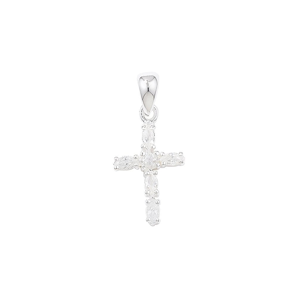 STERLING SILVER CUBIC ZIRCONIA CROSS