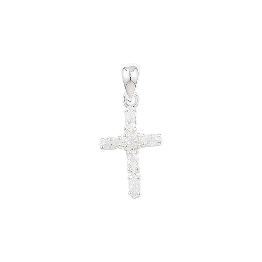 STERLING SILVER CUBIC ZIRCONIA CROSS