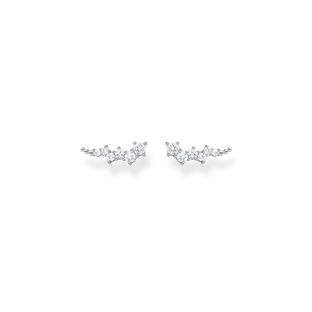 STERLING SILVER CUBIC ZIRCONIA EAR CLIMBER