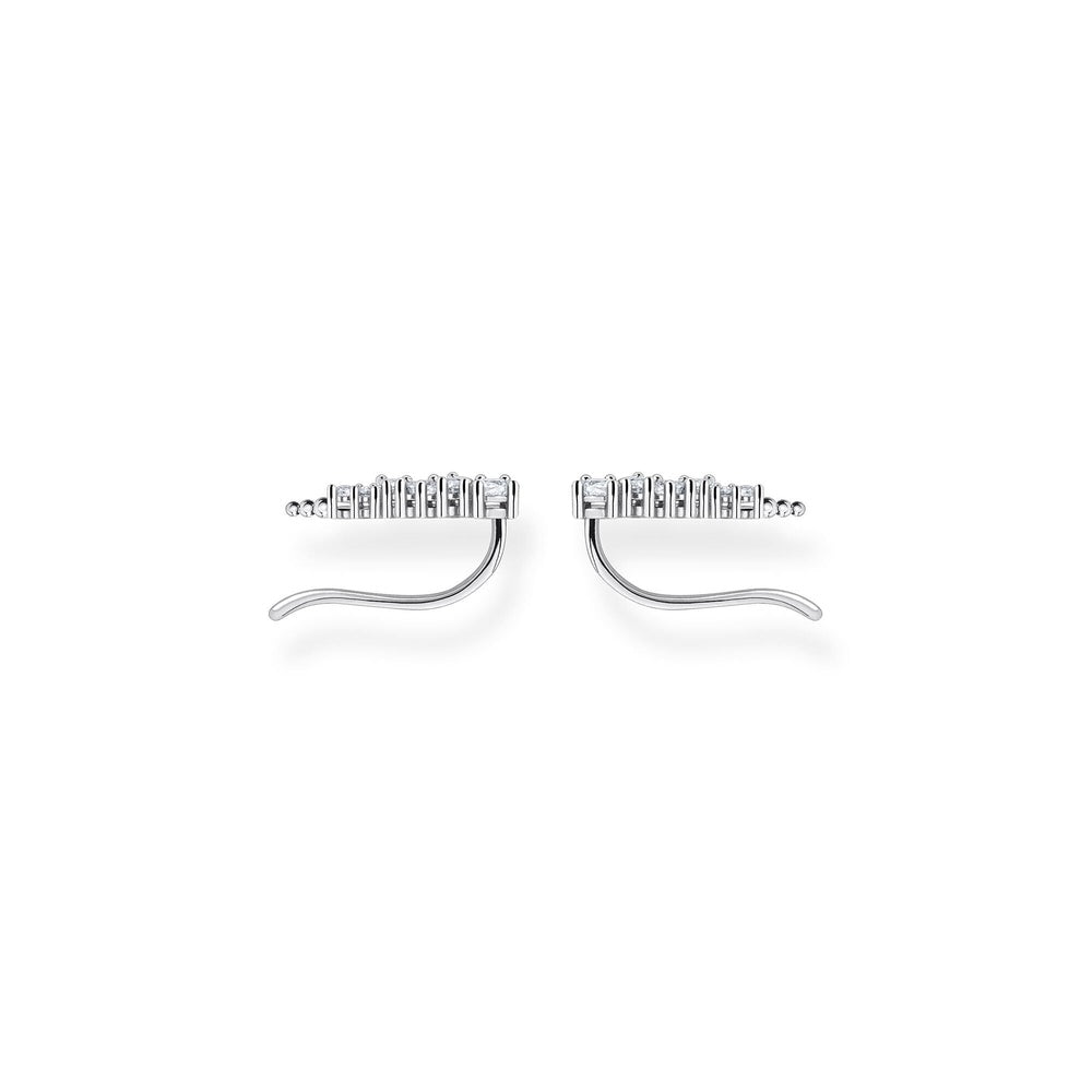 STERLING SILVER CUBIC ZIRCONIA EAR CLIMBER