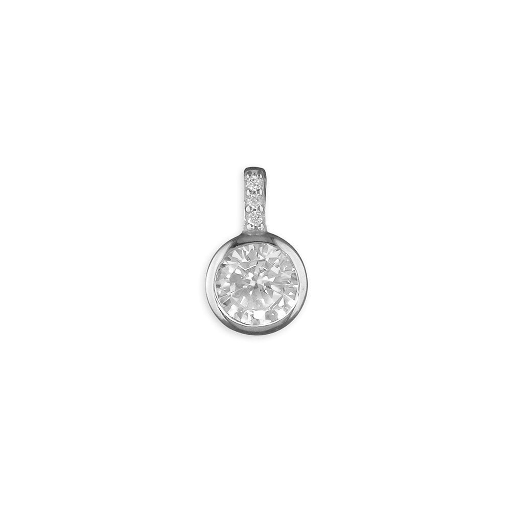 STERLING SILVER CUBIC ZIRCONIA PENDANT