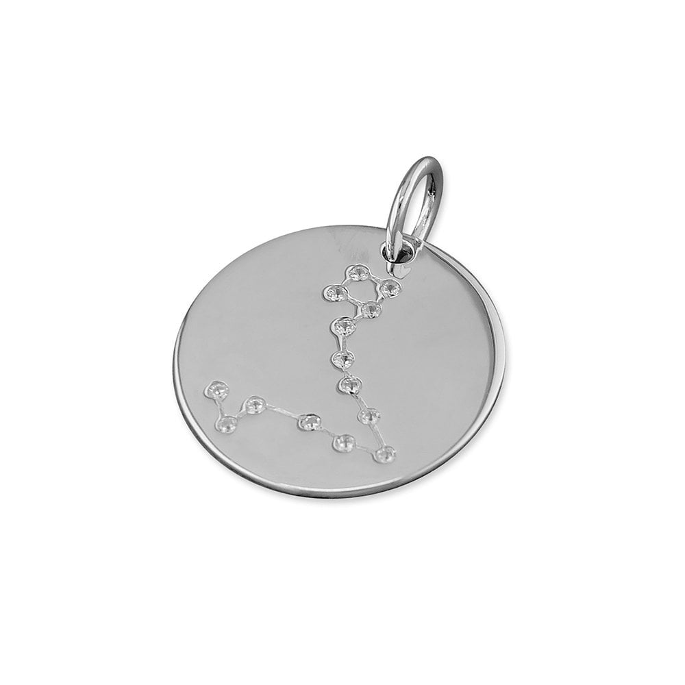 STERLING SILVER CUBIC ZIRCONIA PISCES PENDANT