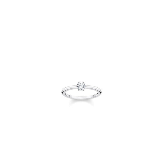 STERLING SILVER CUBIC ZIRCONIA RING