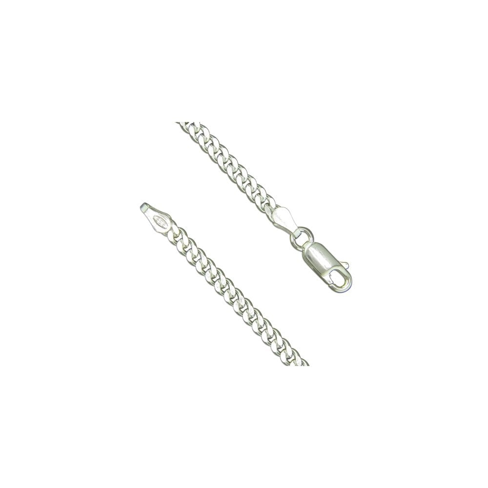 STERLING SILVER CURB LINK CHAIN
