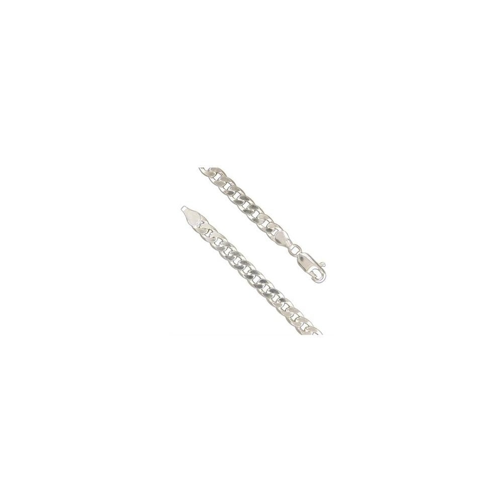 STERLING SILVER CURB LINK CHAIN