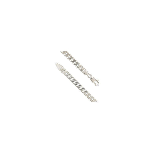 STERLING SILVER CURB LINK CHAIN