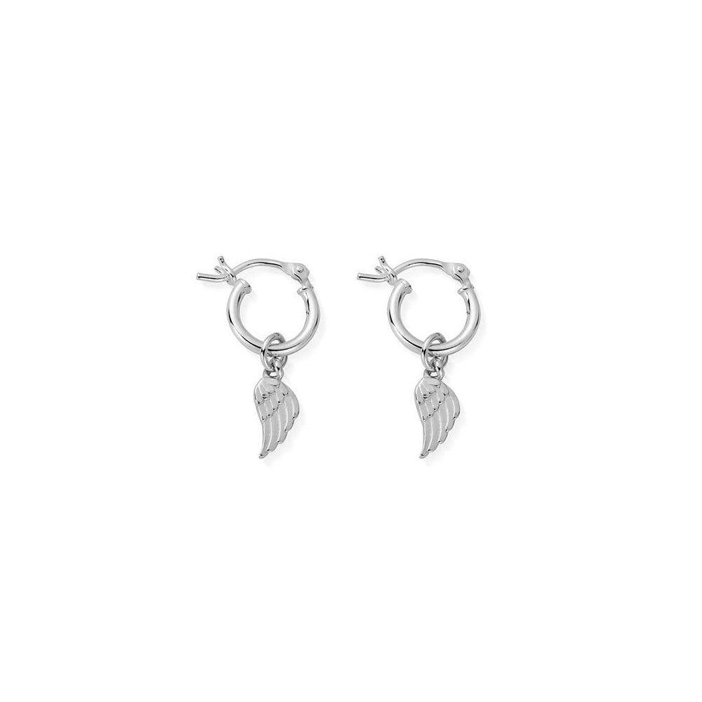 STERLING SILVER DIVINITY WITHIN HOOP EARRINGS