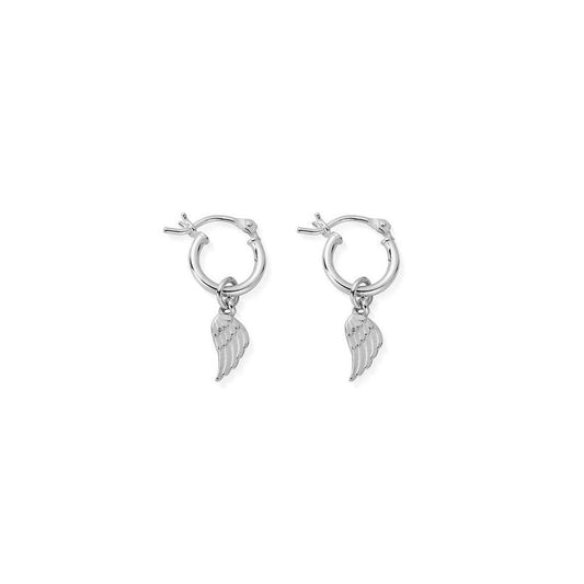 STERLING SILVER DIVINITY WITHIN HOOP EARRINGS