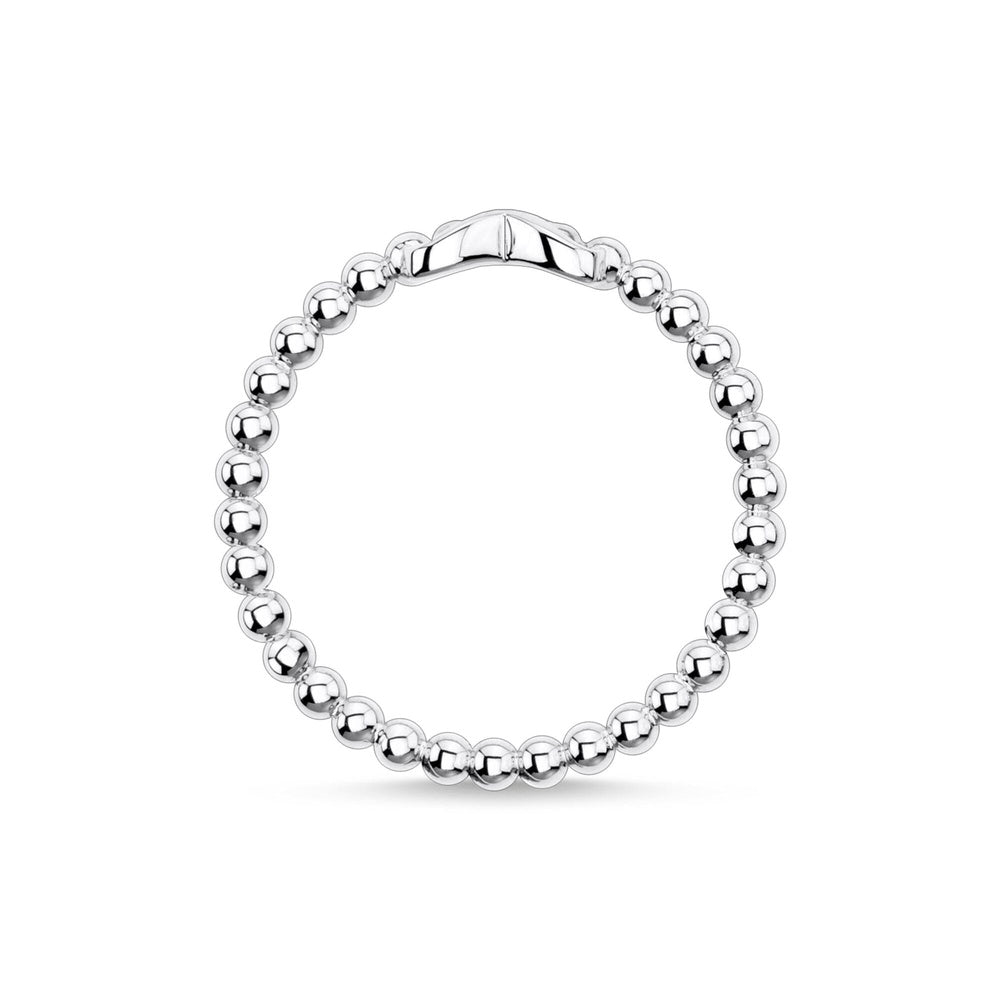 STERLING SILVER DOTS WITH INFINITY SYMBOL RING 