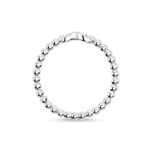 STERLING SILVER DOTS WITH INFINITY SYMBOL RING 