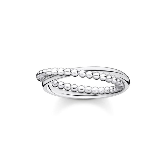 STERLING SILVER DOUBLE DOTS RING