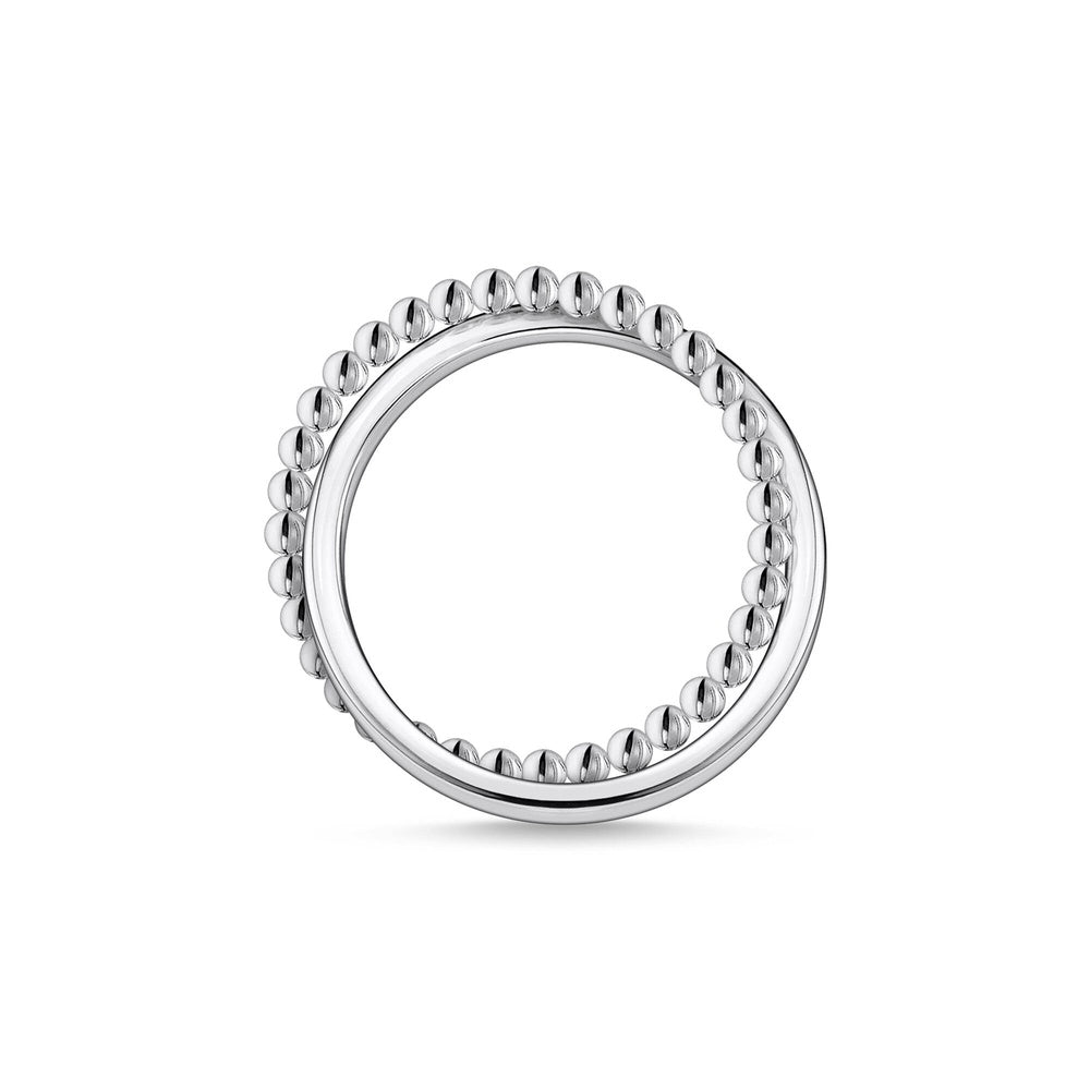 STERLING SILVER DOUBLE DOTS RING