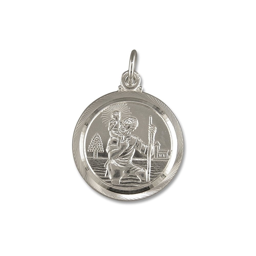 STERLING SILVER DOUBLE-SIDED ST CHRISTOPER MEDAL