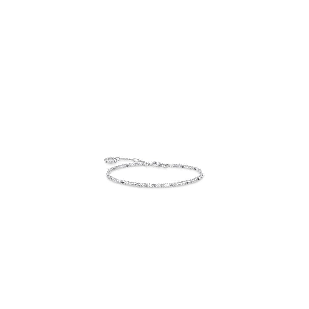 STERLING SILVER DOUBLE STRAND BRACELET