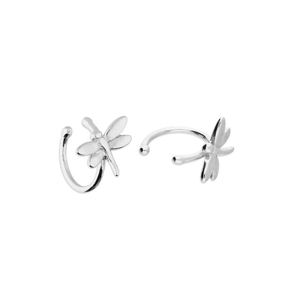 STERLING SILVER DRAGONFLY EAR CUFFS