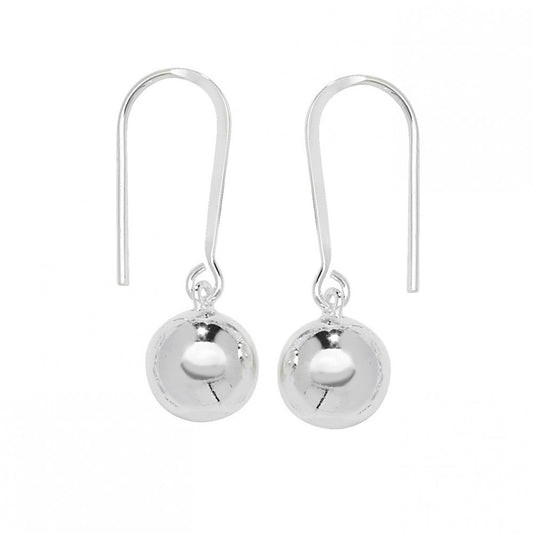 STERLING SILVER DROP BEADED EARRINGS