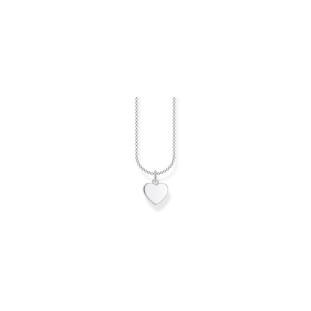 STERLING SILVER ENGRAVABLE HEART NECKLACE