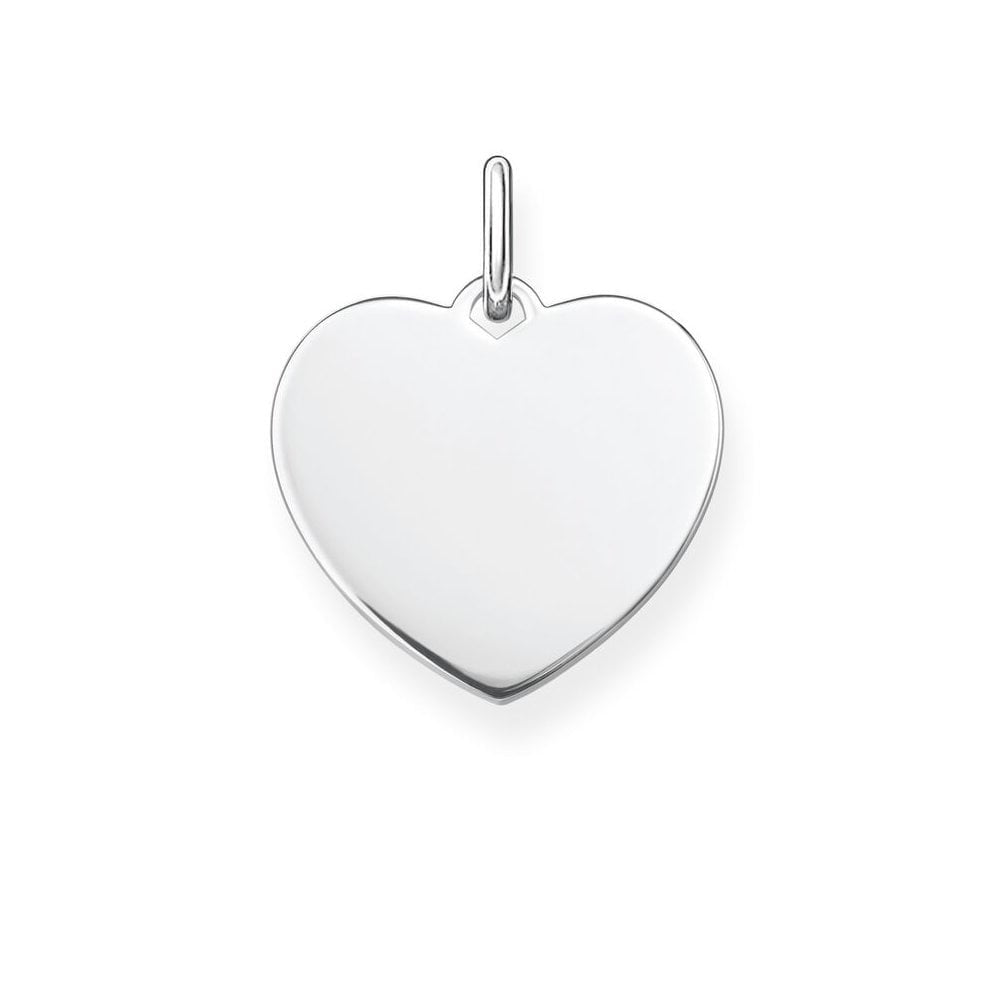 STERLING SILVER ENGRAVABLE HEART PENDANT