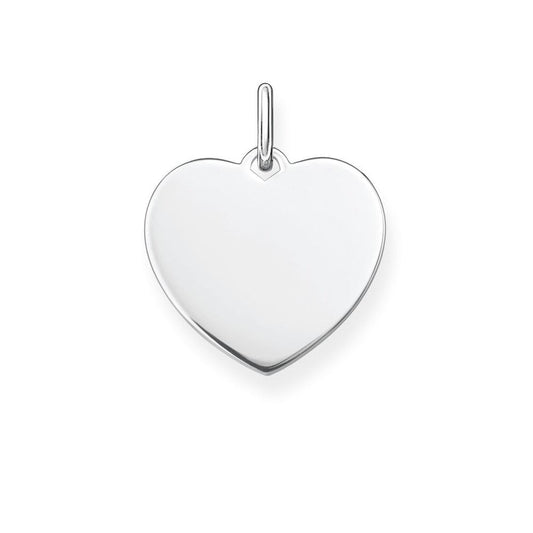 STERLING SILVER ENGRAVABLE HEART PENDANT