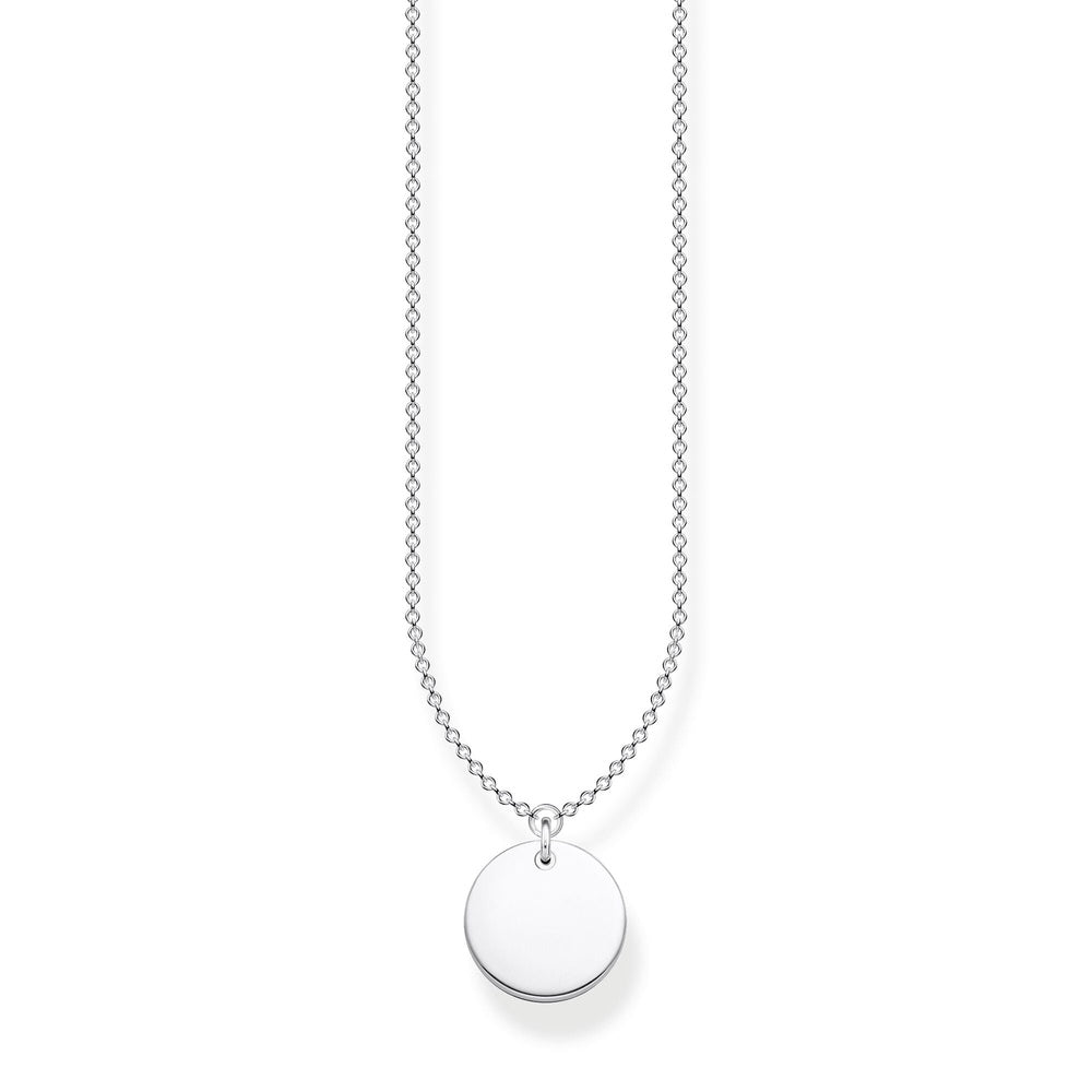 STERLING SILVER ENGRAVABLE ROUND DISC PENDANT