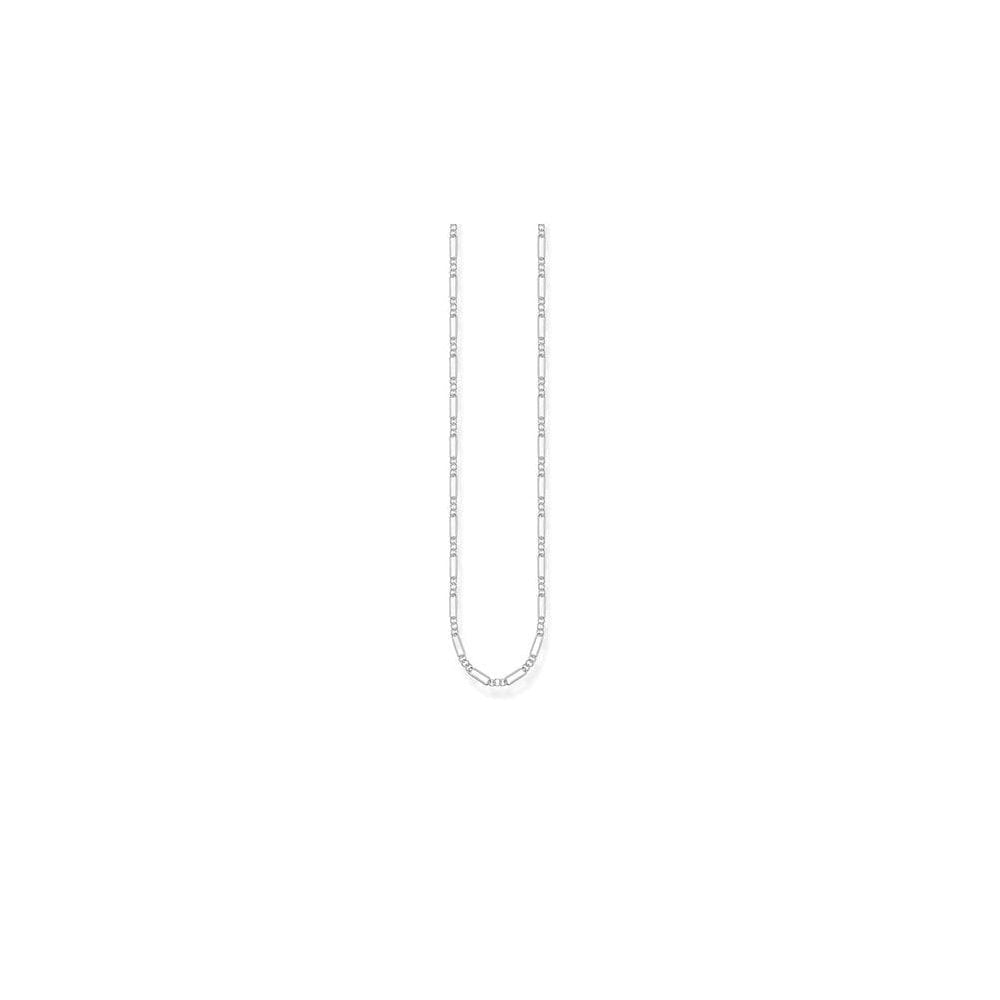 STERLING SILVER FIGARO CHAIN NECKLACE