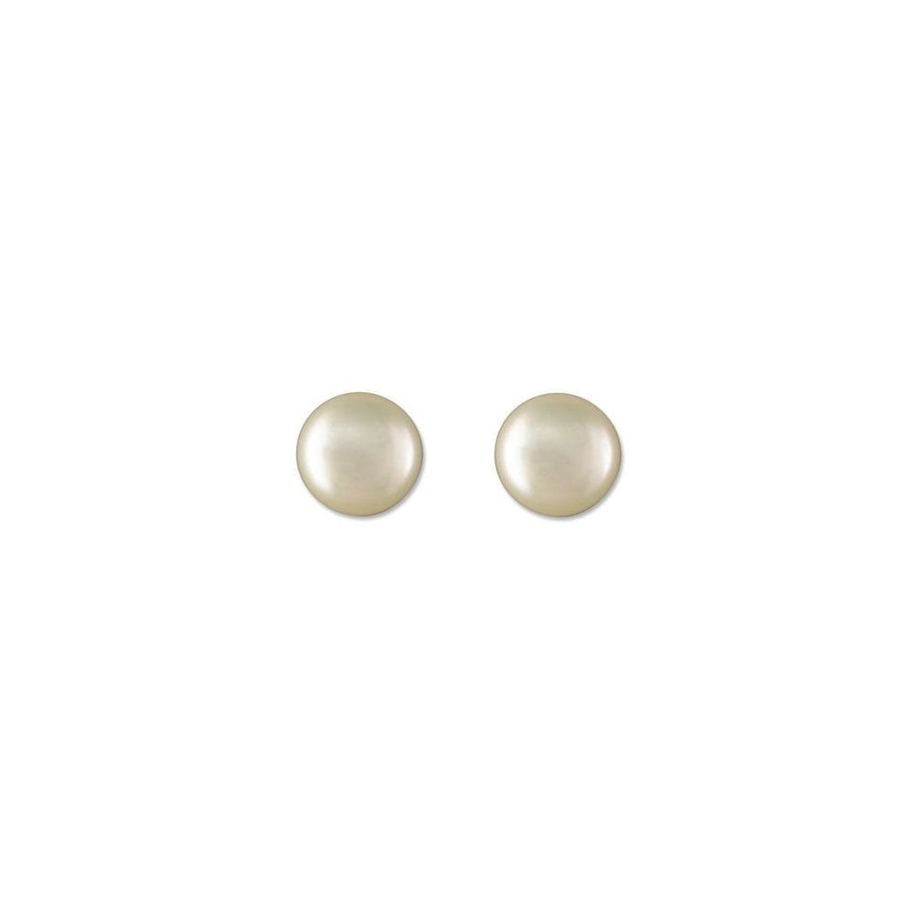STERLING SILVER FRESHWATER PEARL BOUTON STUD EARRINGS