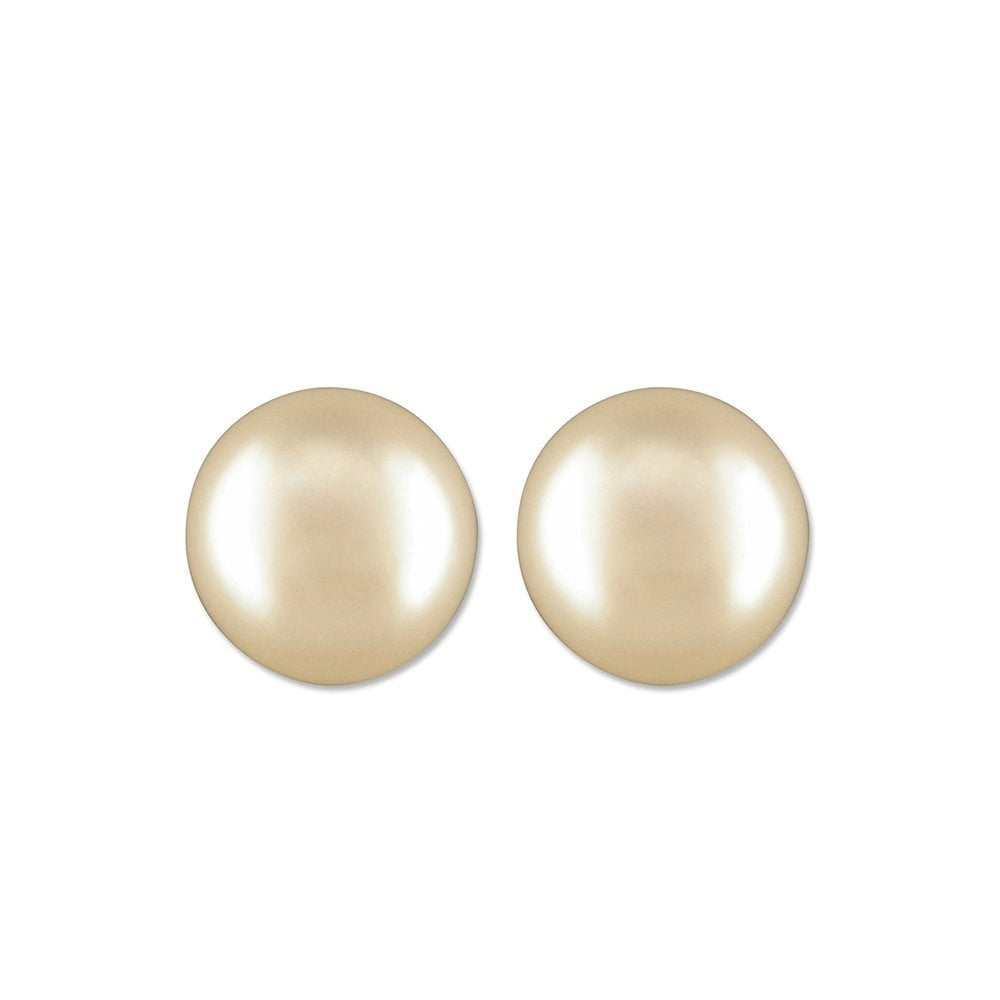 STERLING SILVER FRESHWATER PEARL BOUTON STUD EARRINGS