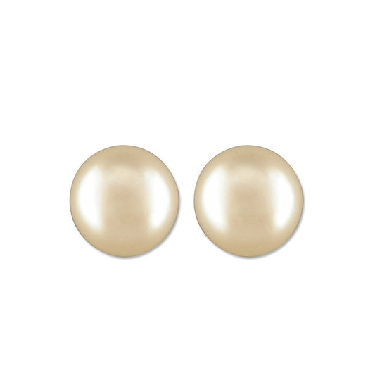 STERLING SILVER FRESHWATER PEARL BOUTON STUD EARRINGS