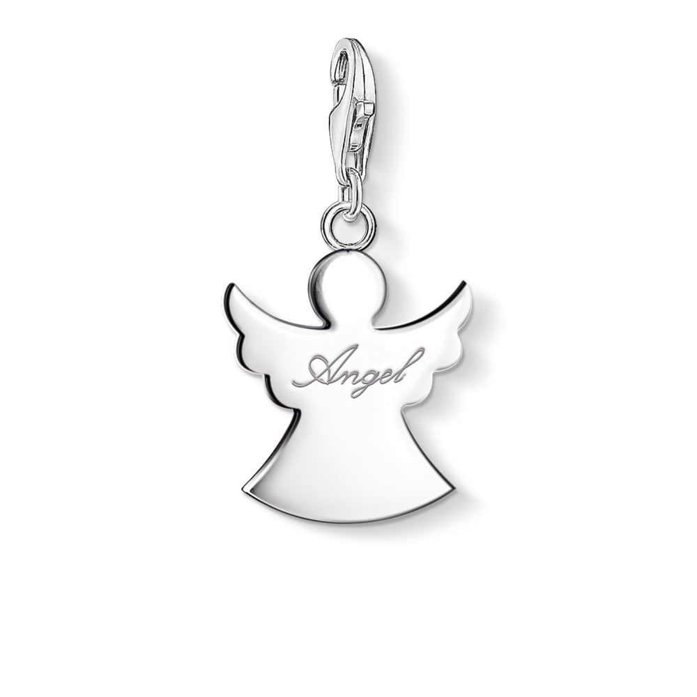STERLING SILVER GUARDIAN ANGEL CHARM PENDANT