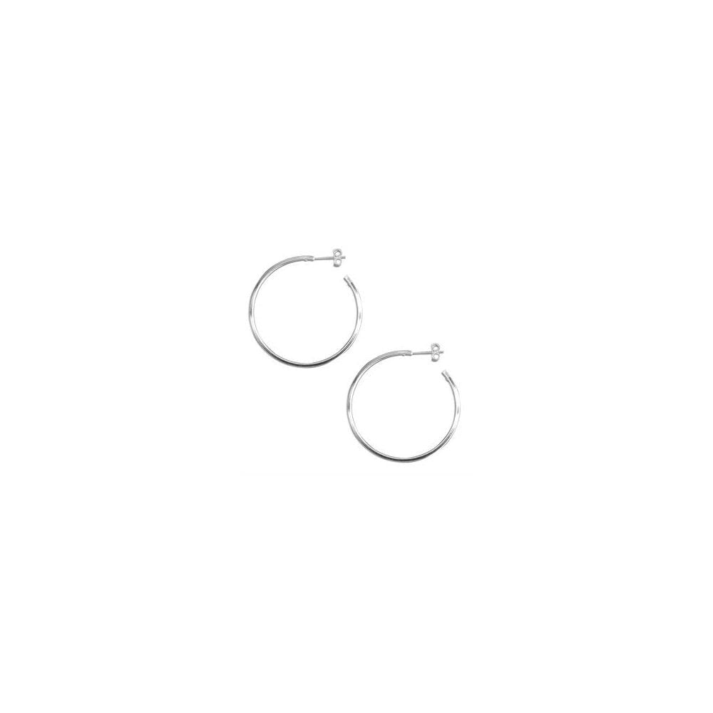 STERLING SILVER HOOP EARRINGS