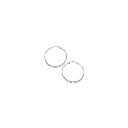 STERLING SILVER HOOP EARRINGS
