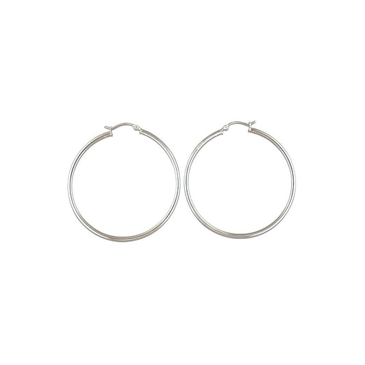 STERLING SILVER HOOP EARRINGS