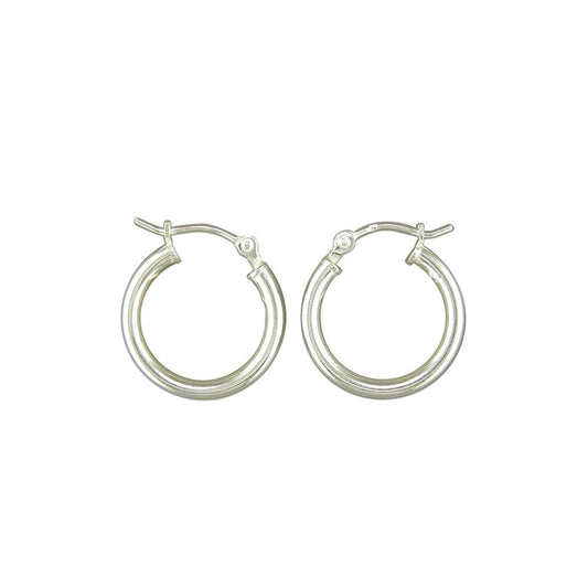STERLING SILVER HOOP EARRINGS