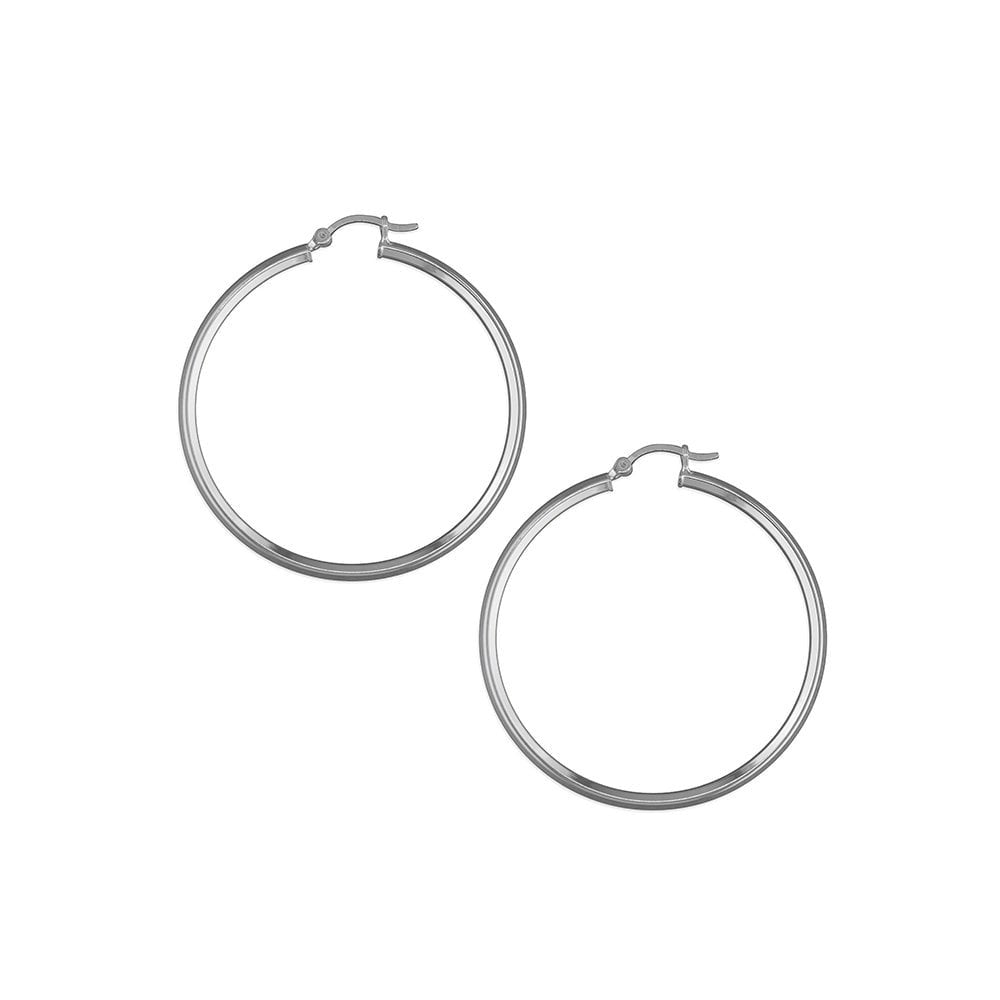 STERLING SILVER HOOP EARRINGS