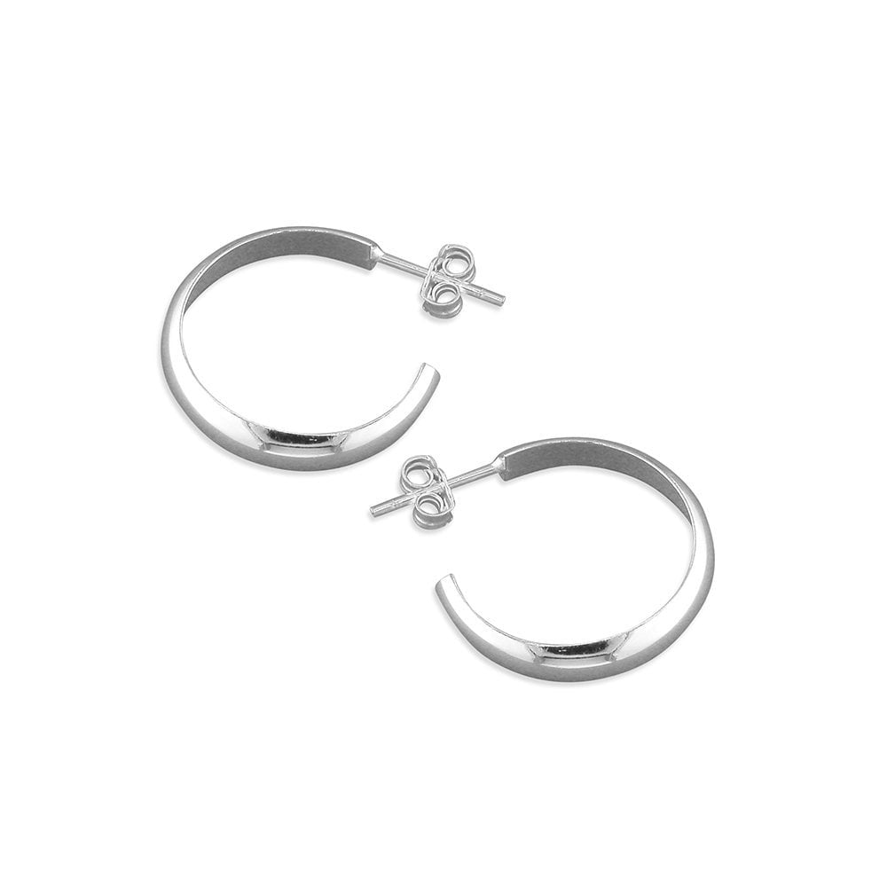 STERLING SILVER HOOP EARRINGS