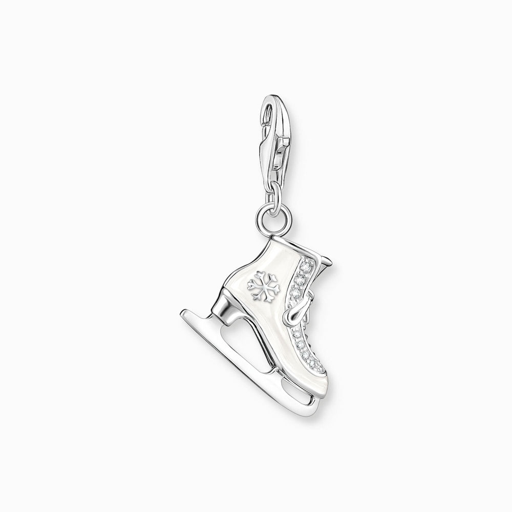 STERLING SILVER ICE SKATE CHARM 