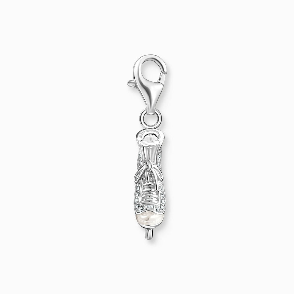 STERLING SILVER ICE SKATE CHARM 